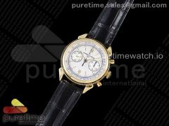 Historiques 5000H YG OXF White Dial on Black Leather Strap A7750